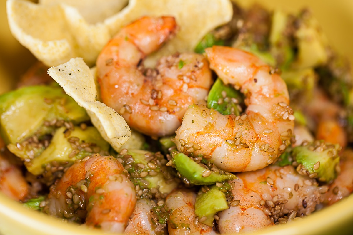 gluten-free recipes, lunch idea, light dinner, shrimp recipe, healthy recipes, shrimp salad, sesame shrimp recipes, easy meals, post workout meals