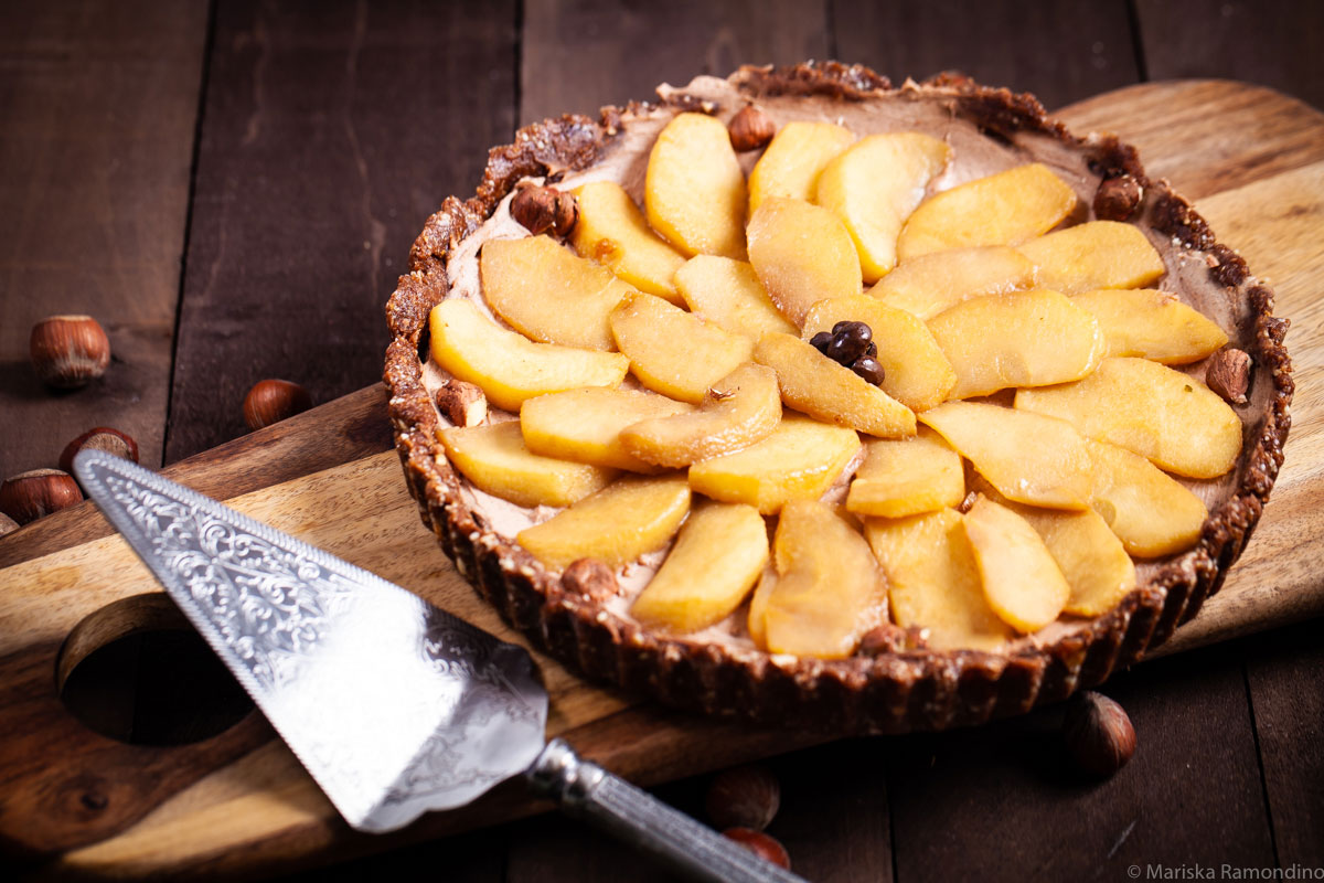 No Bake Mascarpone Fruit and Amaretto Tart