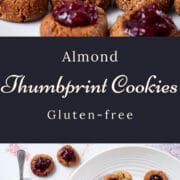 Almond Thumbprint Cookies Gluten-free.