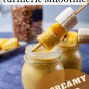 An amazing turmeric smoothie. So creamy, so good.