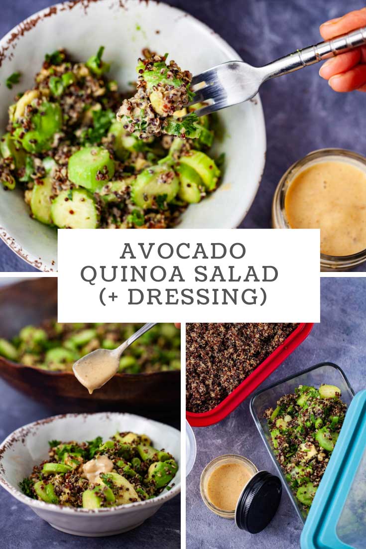 Avocado Quinoa Salad with Creamy Lemon Dressing My Chef's Apron
