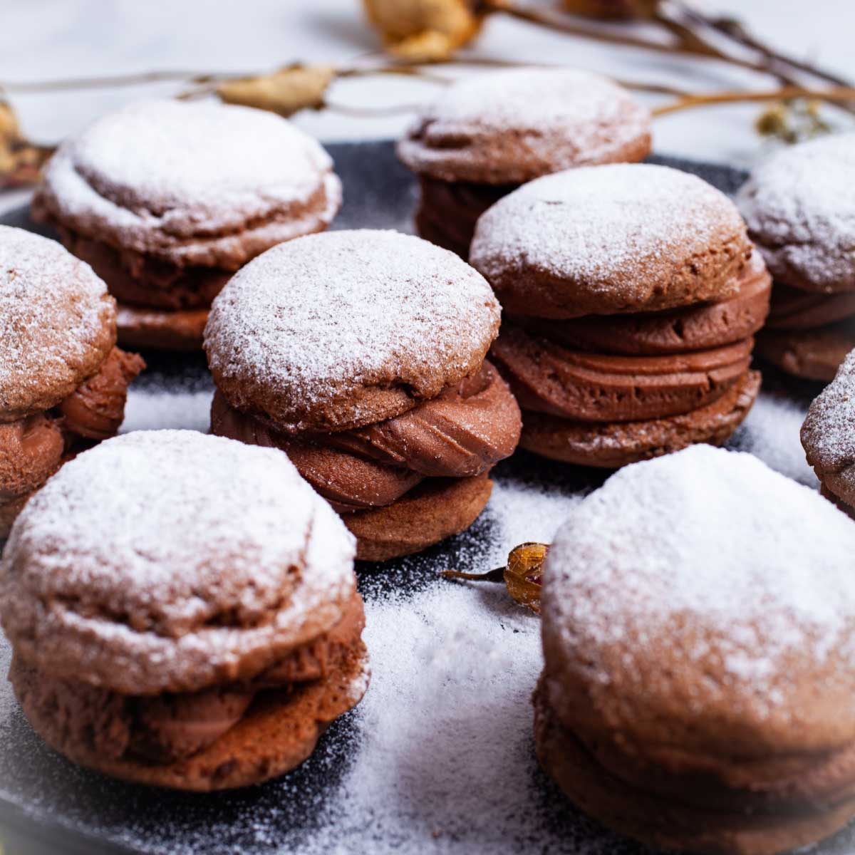 Mascarpone Cookies (Soft Chocolate Sandwich Cookies)