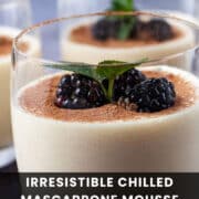 Irresistible Chilled Mascarpone Mousse (low-carb, GF, Easy).