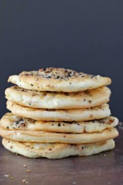 Cloud bread stacked on top of each other.