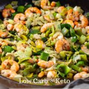 Low carb and Keto Easy Shrimp and Leek Recipe