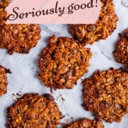 Healthy Oatmeal Raisin Cookies—Seriously good!