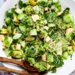 A fresh healthy cucumber salad in a serving bowl.
