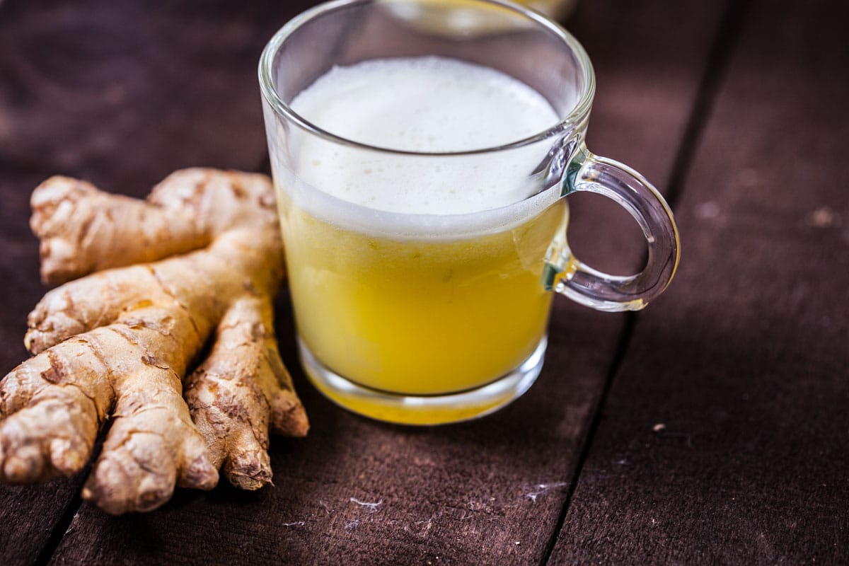 Ginger homemade wellness shot