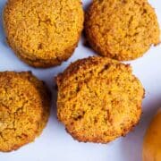 Mango cookies displayed on a table.