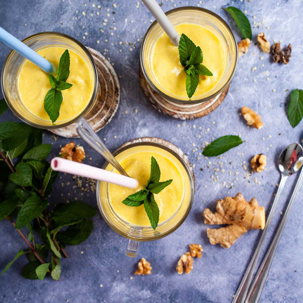 Quick and Easy Four Ingredient Mango Lassi - Shared Appetite