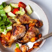 Chicken Drumsticks One Pan Meal & Paleo-friendly.