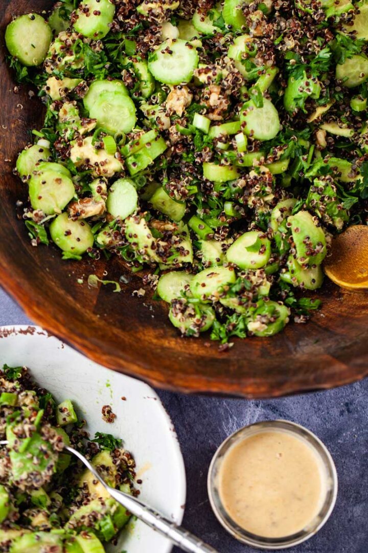 Avocado Quinoa Salad with Creamy Lemon Dressing My Chef's Apron