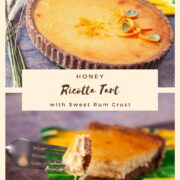 Honey Ricotta Tart with Sweet Rum Crust