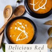 Delicious Red Kuri Squash Soup.
