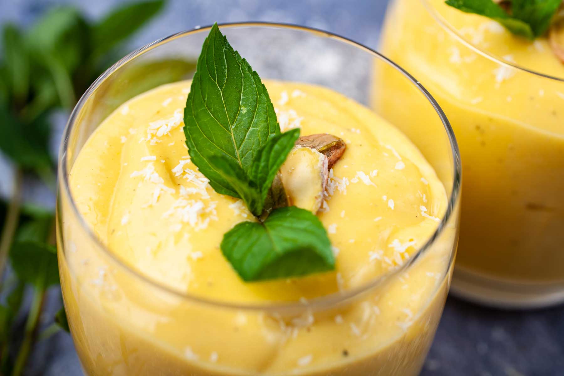 Vegan Mango Lassi - Simple, Thick & Creamy • Tasty Thrifty Timely